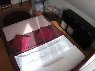 Camsoda Free Live Porn of voyeurcam-julmodels-whitebed-2